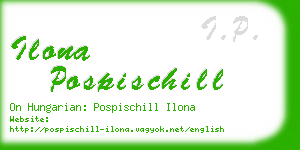 ilona pospischill business card